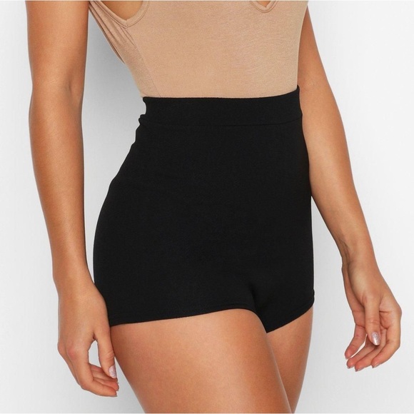 BLACK American Apparel high waist booty shorts, XS vintage 2005 made in USA - Picture 5 of 6